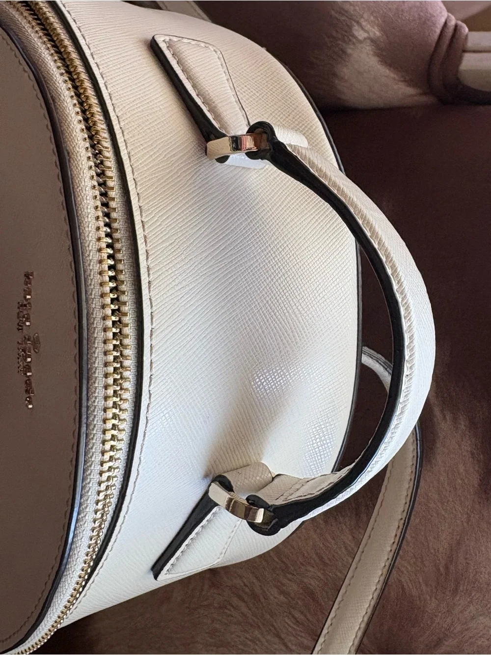 Kate Spade Cream Leather Mini Backpack